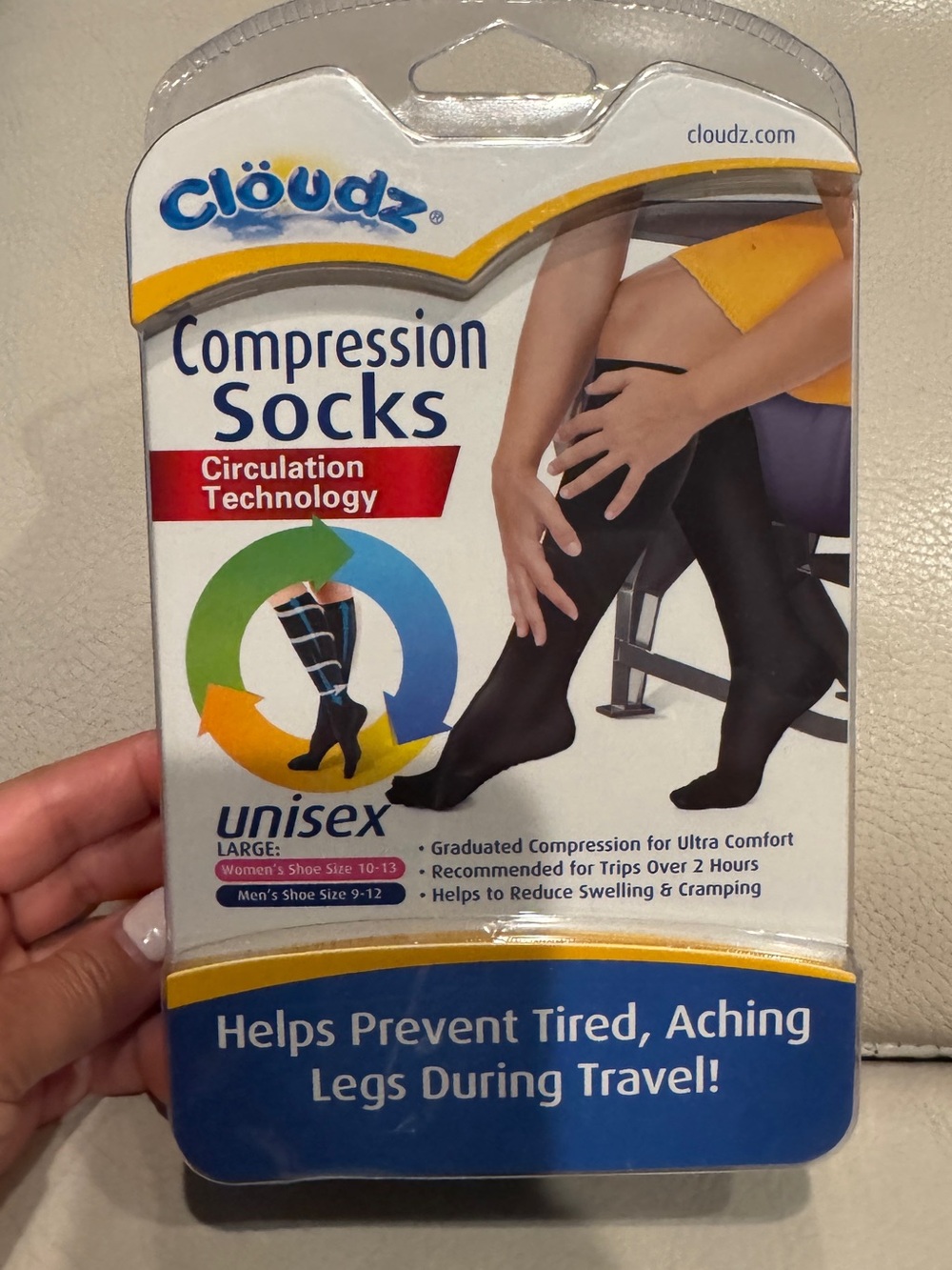 Black Compression Socks - Unisex Large